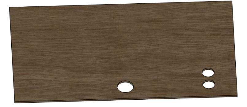 3D model — back panel