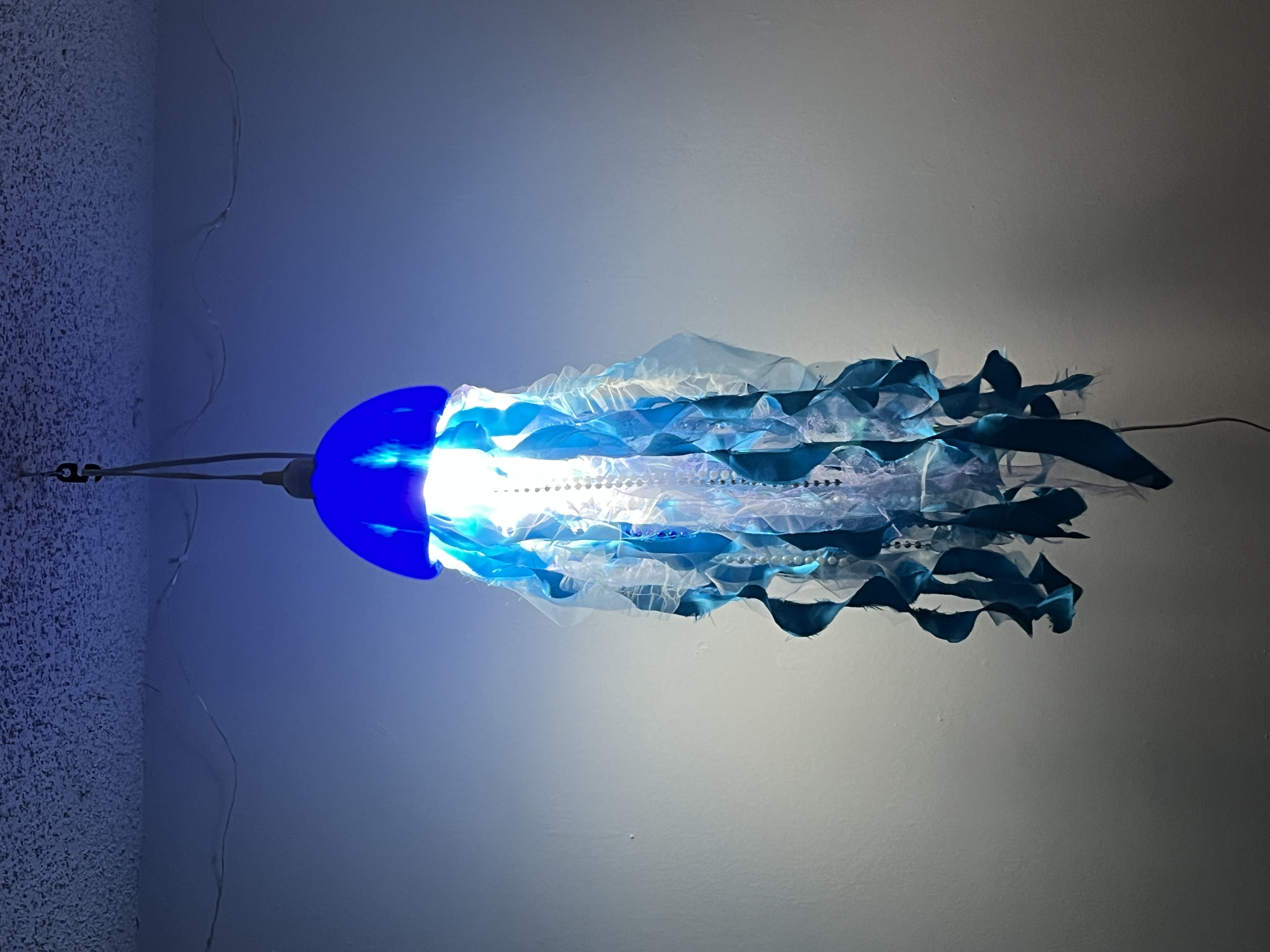 Jellyfish lamp — light on