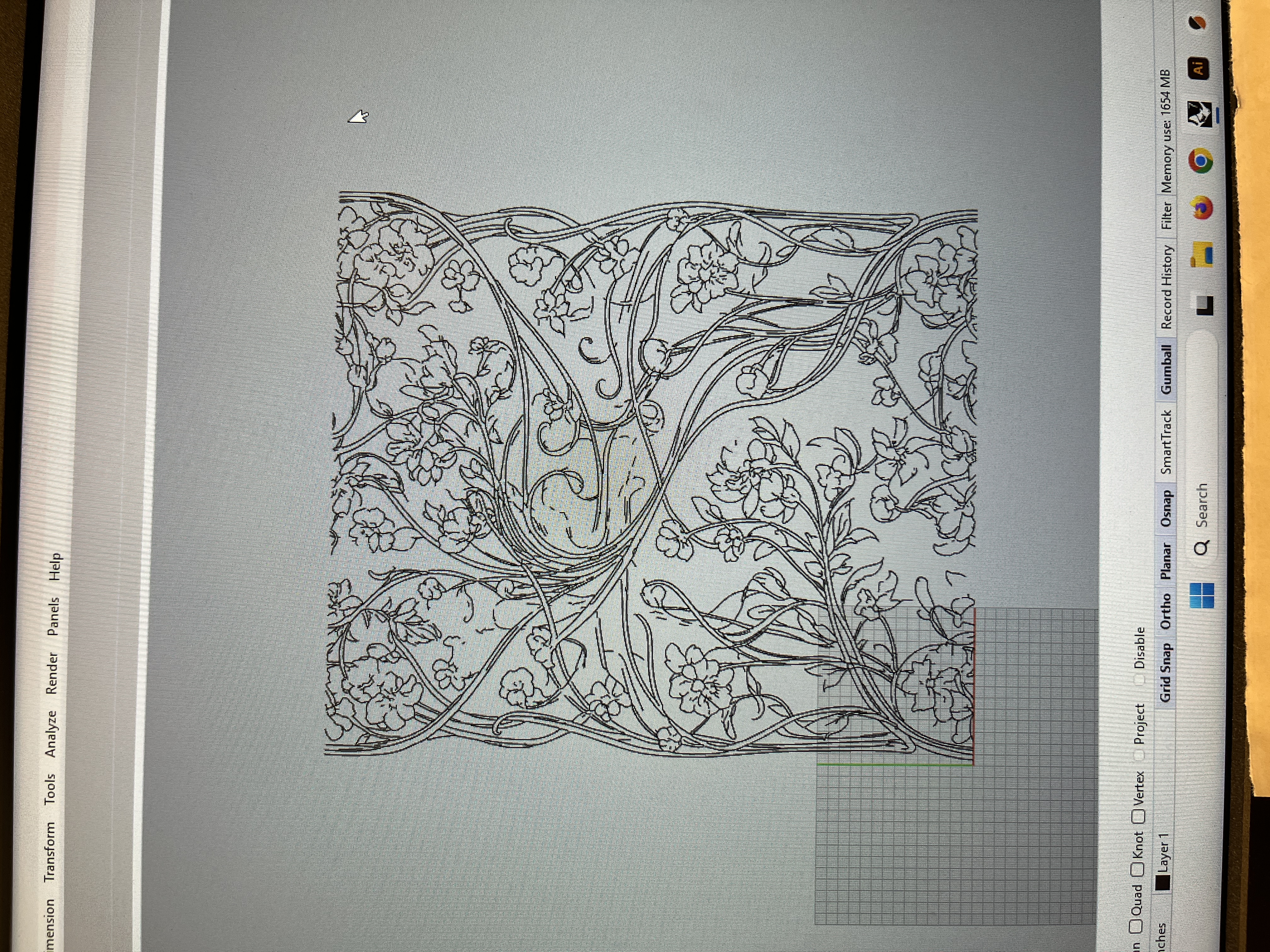 Etching design in Illustrator