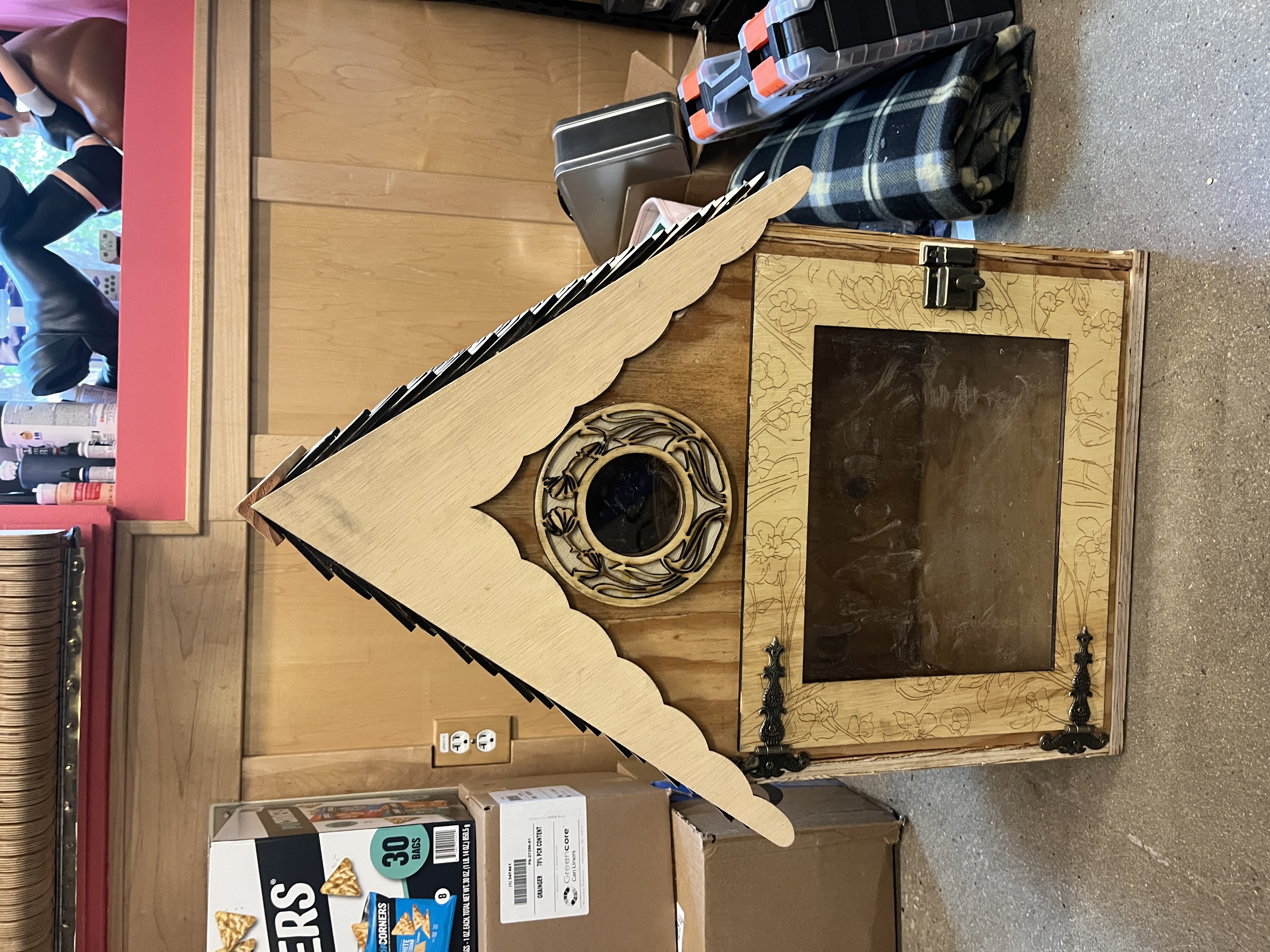 Art Nouveau Little Library — front view