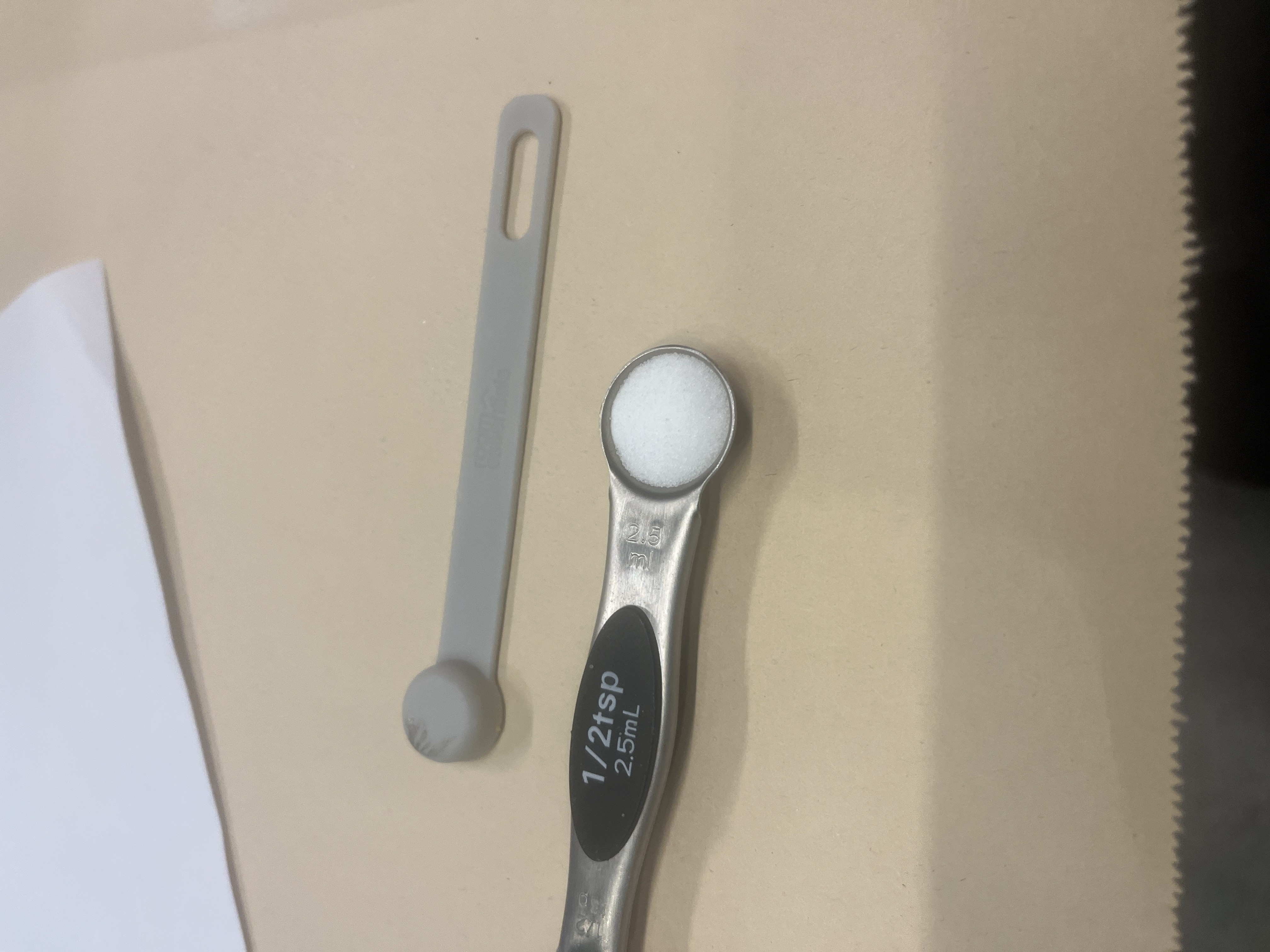 ½ tsp measured output