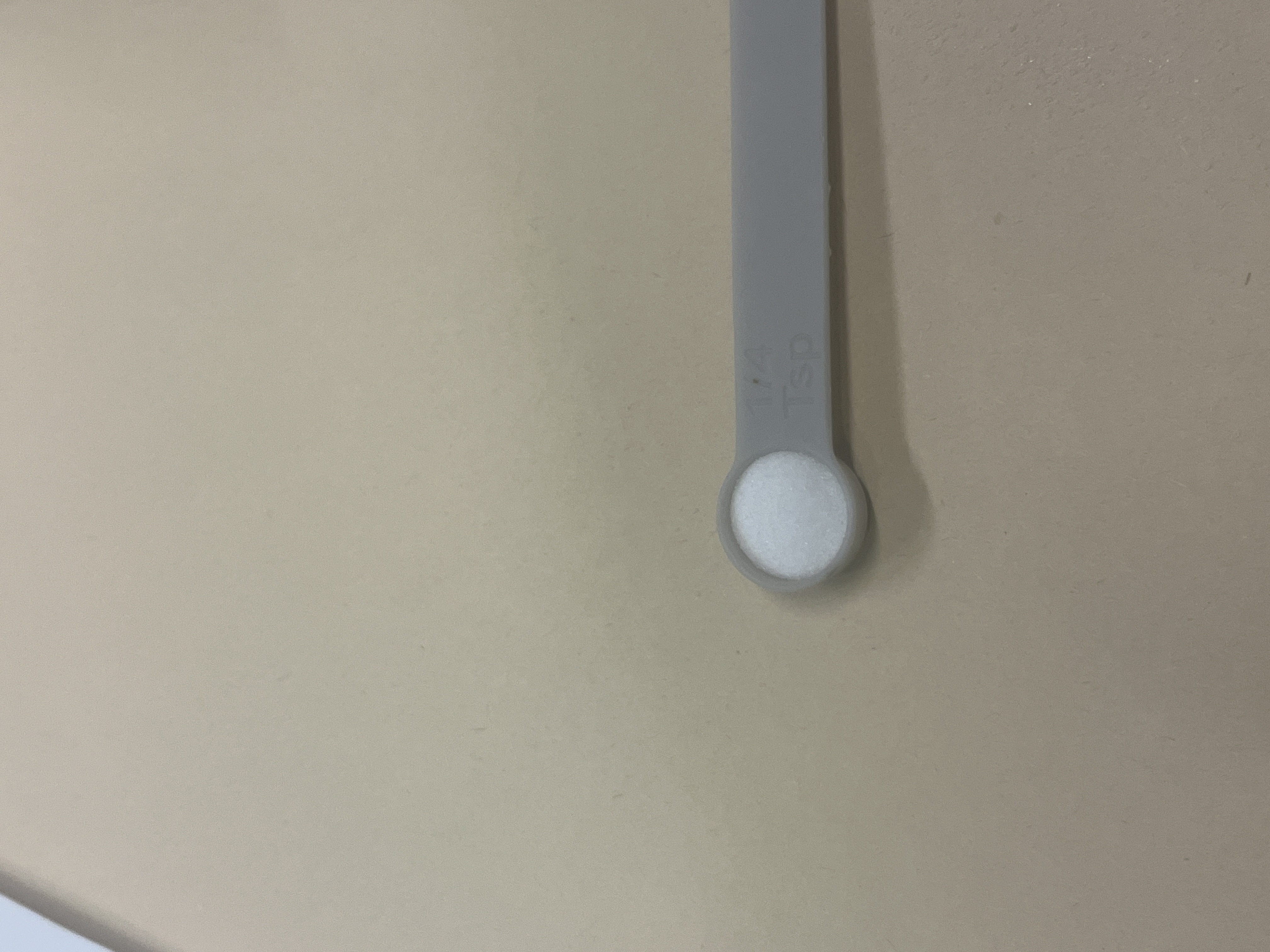 ¼ tsp measured output