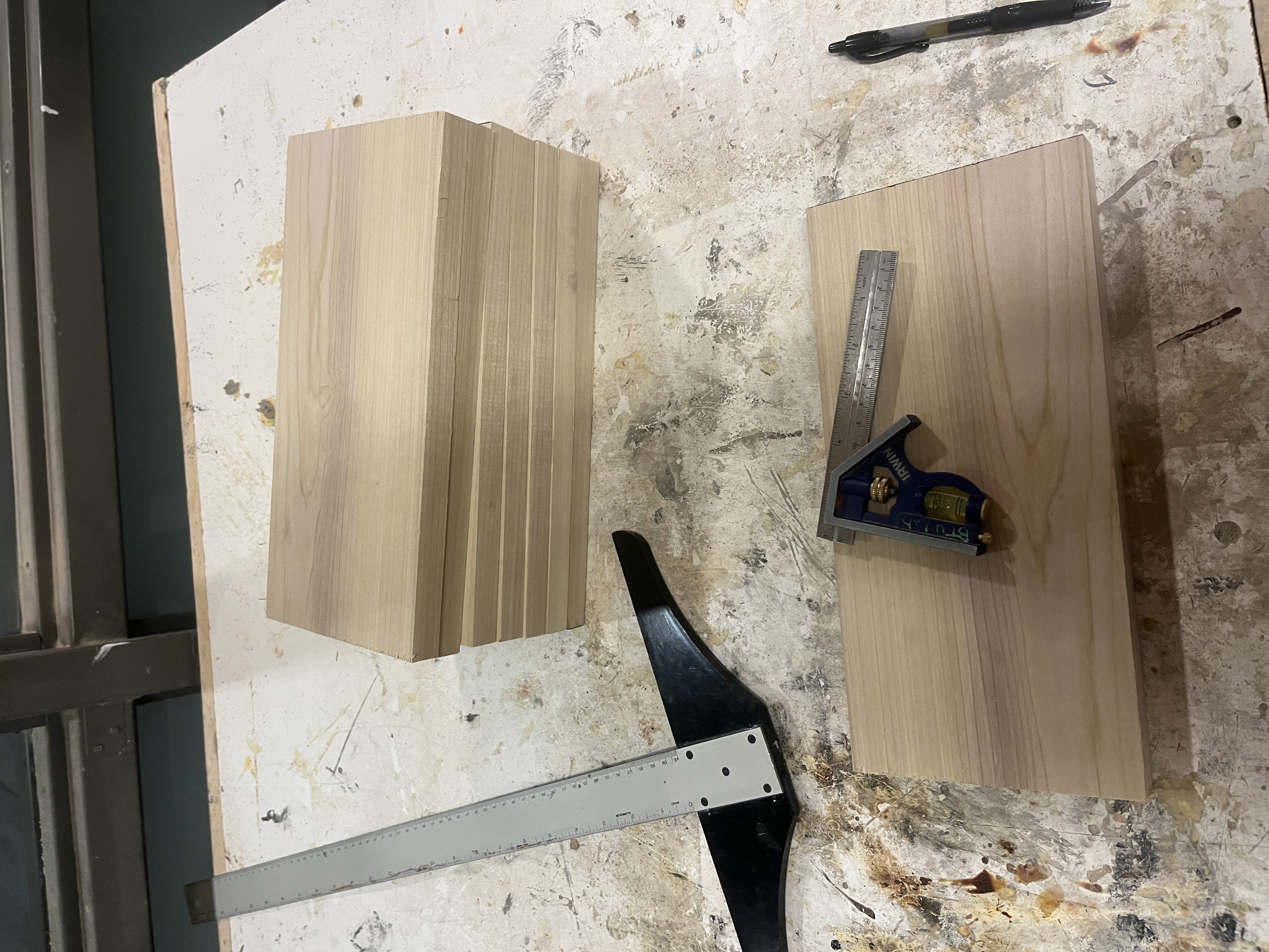 Cutting shelf boards