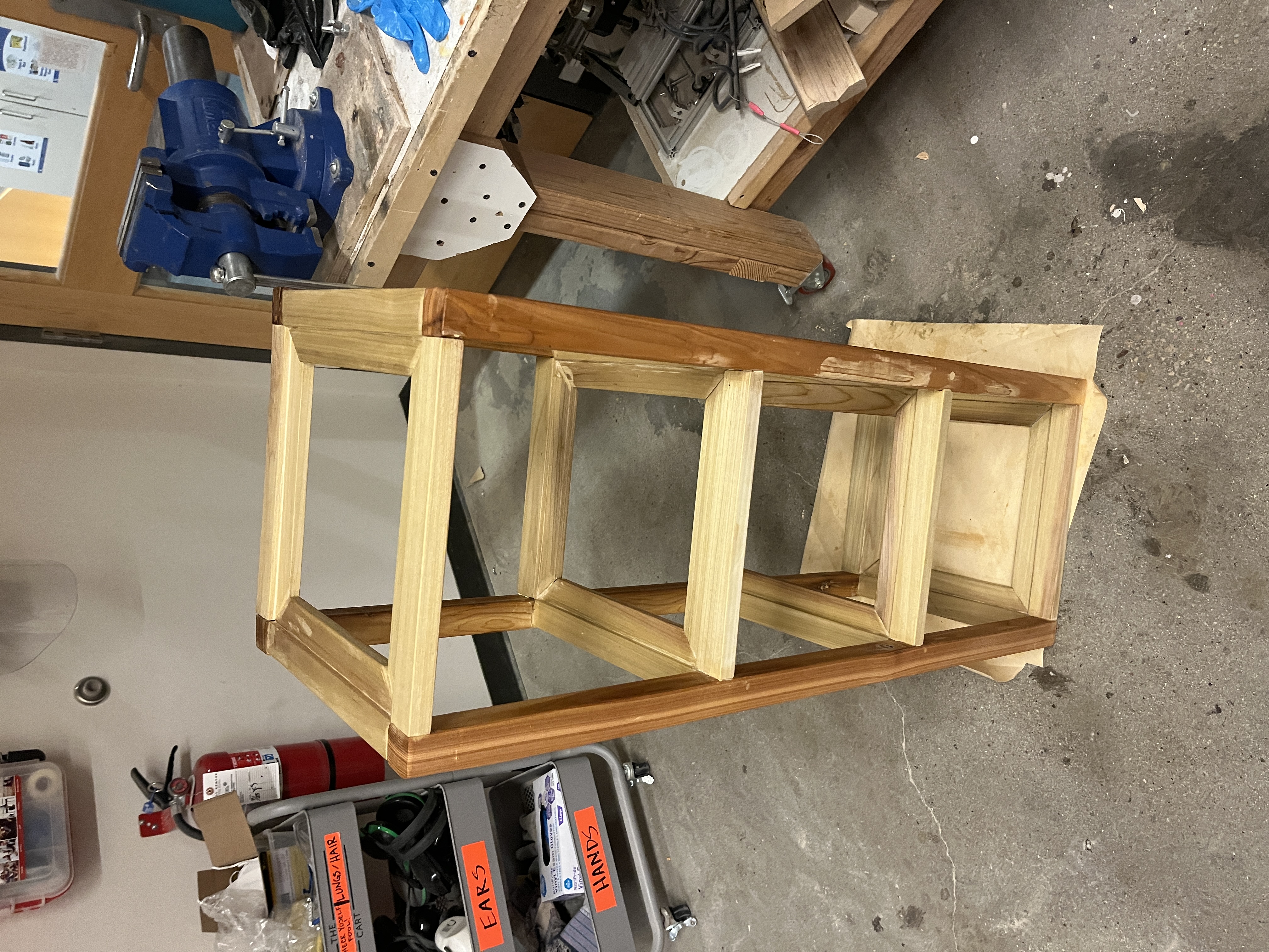 Mid-stain application