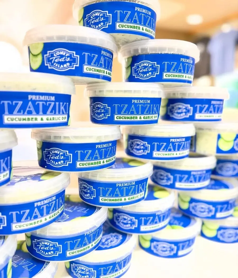 Ted's Tzatziki packaging